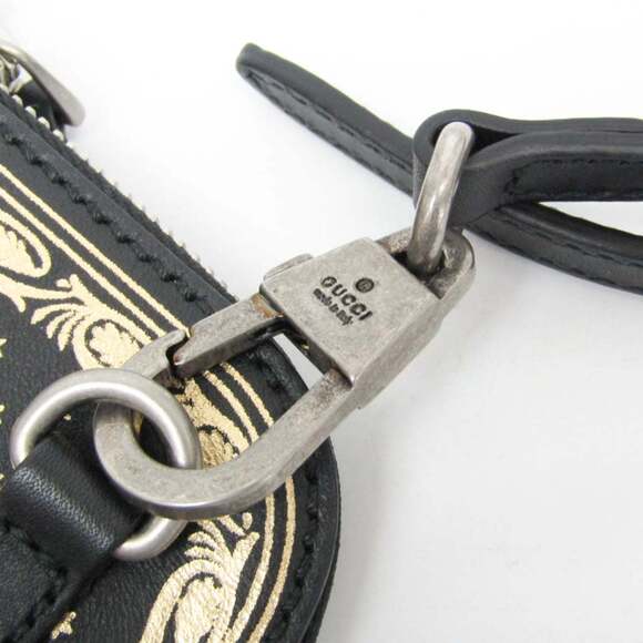 GUCCI Black Leather Shoulder Bag
